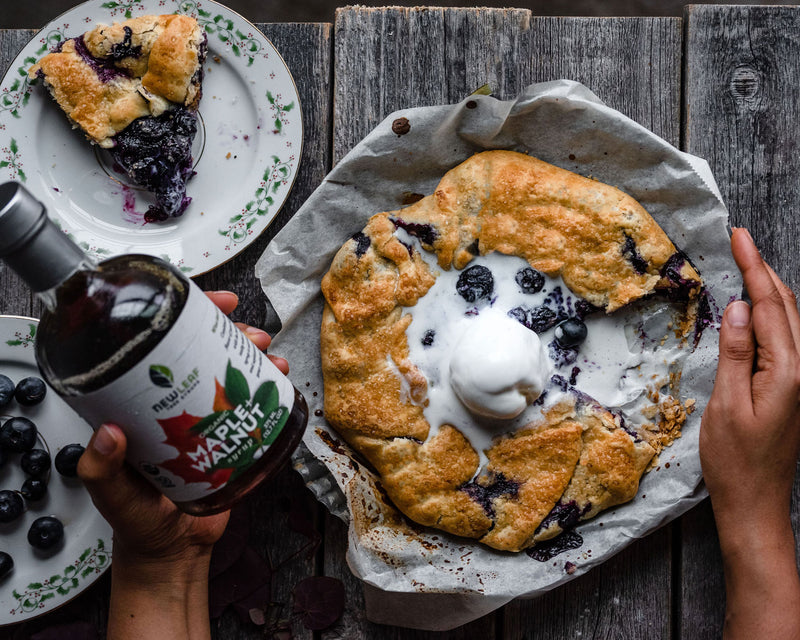 Rustic Maple Blueberry Galette